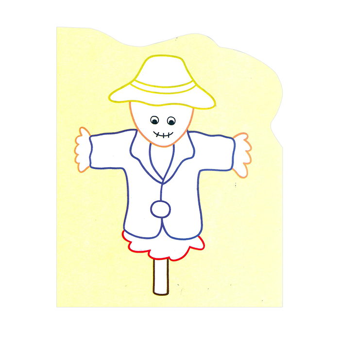 Learning is Fun. BUMPY LINE COLORING BOOK - SCARECROW