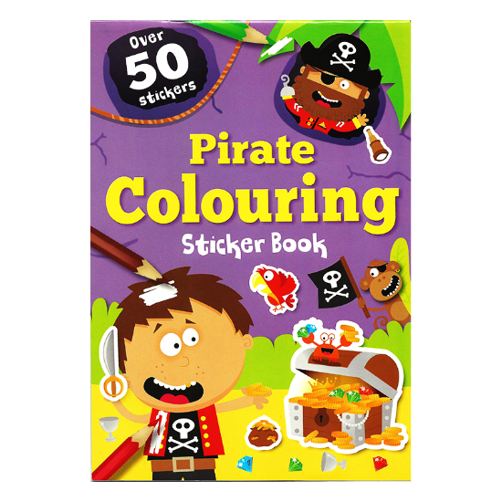 Picture of COLORING STICKER BOOK-PIRATE