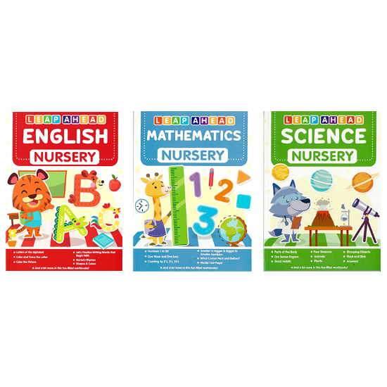 Picture of LEAP AHEAD NURSERY SET OF 3 (ENGLISH, MATH & SCIENCE)